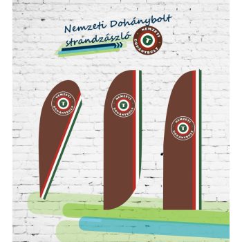 Nemzeti Dohánybolt strandzászló / beachflag 2.