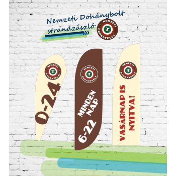 Nemzeti Dohánybolt strandzászló / beachflag 5.
