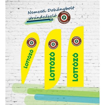 Lottózó strandzászló / beachflag 6.