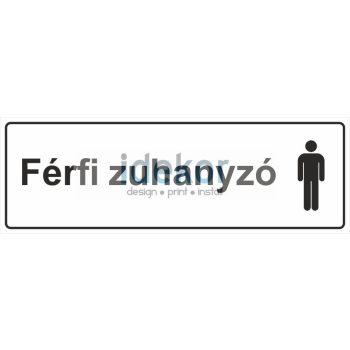 Férfi zuhanyzó