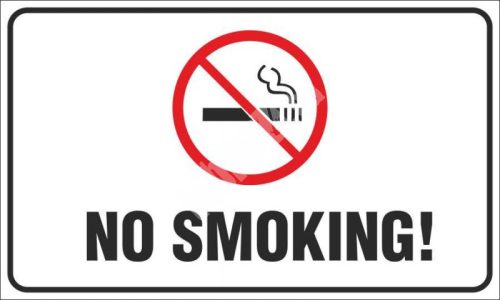 Tilos a dohányzás! angol (No smoking!)