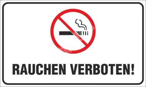 Tilos a dohányzás! német (Rauchen verboten!)