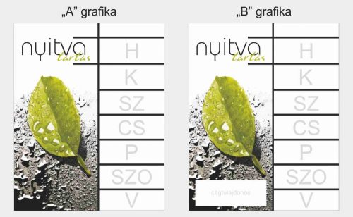 Nyitvatartás 30 - leveles