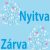 Nyitva-zárva 08 - kék virágos