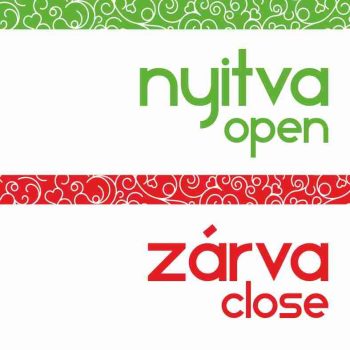 Nyitva-zárva 17 - zöld piros