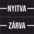 Nyitva-zárva - minimál fekete