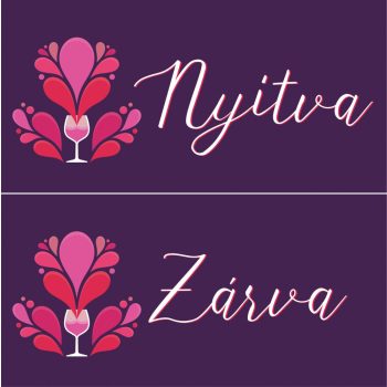 Nyitva-zárva - borozós