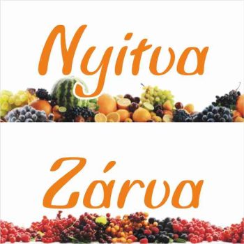Nyitva-zárva  52 - gyümölcsös