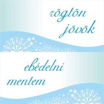 Rögtön jövök - Ebédelni mentem 12