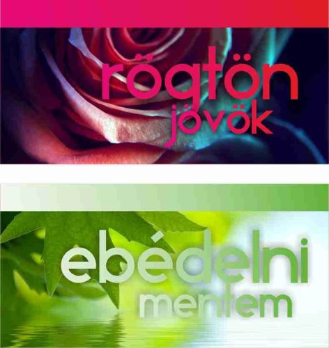 Rögtön jövök - Ebédelni mentem 18