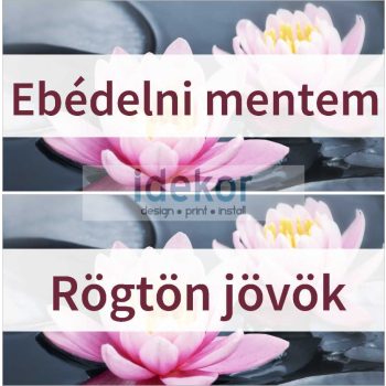 Rögtön jövök - Ebédelni mentem 26 - tavirózsás