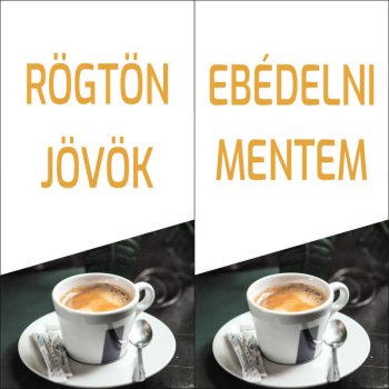 Rögtön jövök - Ebédelni mentem 36 - kávézó