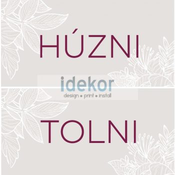 Tolni húzni 28 - szürke virágos