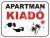 Apartman kiadó felirat/tábla 