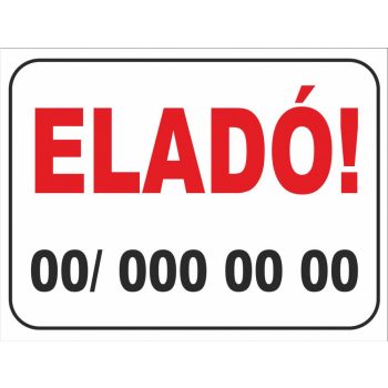 Eladó felirat/tábla