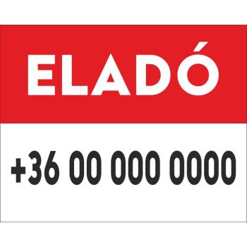 Eladó felirat/tábla 