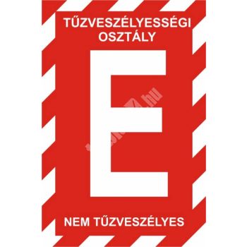 "E" tűzveszélyességi osztály