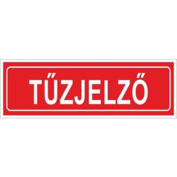 Utánvilágító tűzjelző 15x5cm