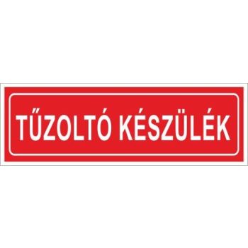 Utánvilágító tűzoltó készülék 15x5cm