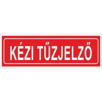 Utánvilágító kézi tűzjelző 15x5cm