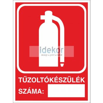 Utánvilágító tűzoltókészülék száma kötelező