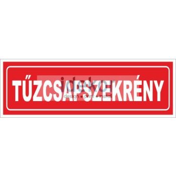 Utánvilágító tűzcsapszekrény 15x5cm