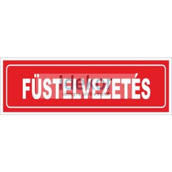 Utánvilágító füstelvezetés 15x5cm