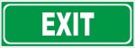 Utánvilágító exit 25x9 cm