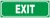 Utánvilágító exit 25x9 cm