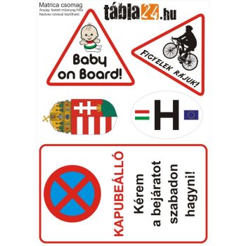 Autós matrica csomag