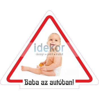 Baba, gyerek az autóban, Baby on board 5, autómatrica 