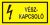 Vészkapcsoló felirat/matrica/tábla