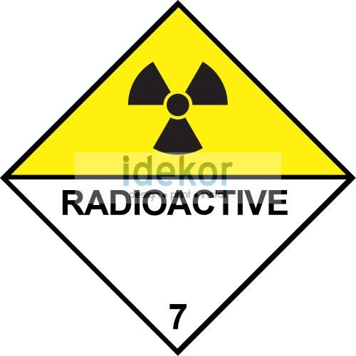 Radioaktív anyagok 7D nagybárca