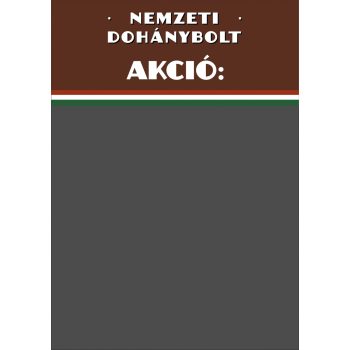 Krétával írható Nemzeti Dohánybolt tábla vagy matrica