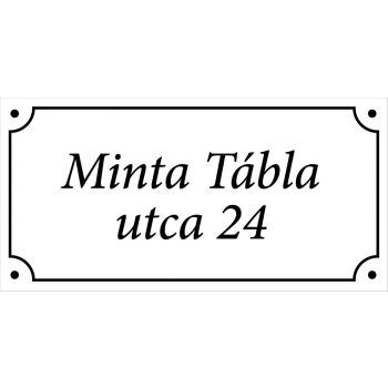 Egyedi házszámtábla (már 30x15 cm mérettől) - 5