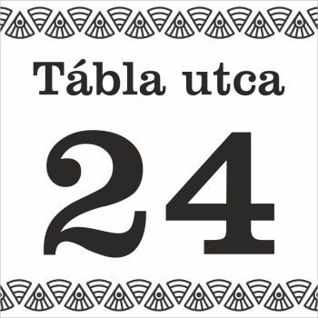 Egyedi házszámtábla - 33