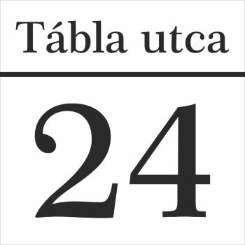 Egyedi házszámtábla - 34