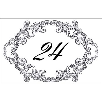 Egyedi házszámtábla (már 30 x 20 cm mérettől) - 44