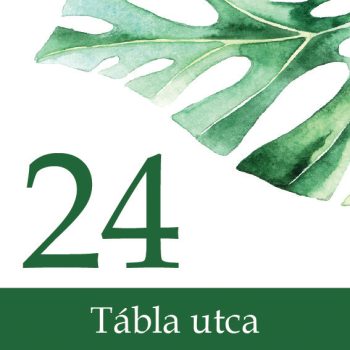 Egyedi házszámtábla - 61