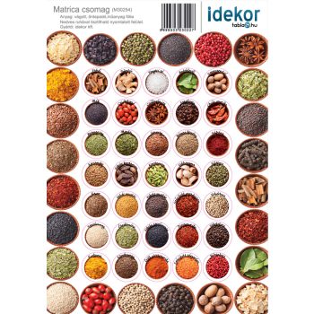 Fűszeres matrica 2 - 21 cm x 29 cm