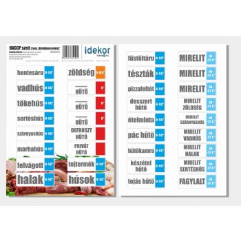HACCP matrica 1 - 21 cm x 29 cm