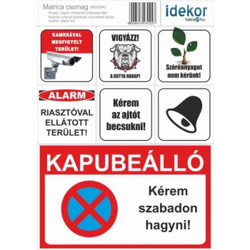 Bejárati matrica 3 - 21 cm x 29 cm