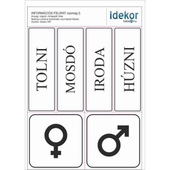 Információs matrica 2 - 21 cm x 29 cm