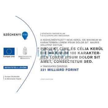 Széchenyi 2020 C típusú tábla A2