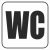 WC piktorgram - 10 cm x 10 cm - matrica