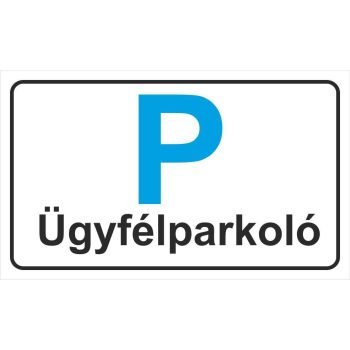 Parkoló ügyfelek számára 1 - 25 cm x 15 cm - matrica