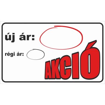 Akció… 2 - 25 cm x 15 cm - matrica