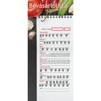 Mágneses bevásárlólista