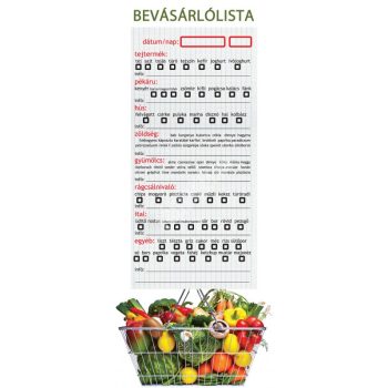 Mágneses bevásárlólista