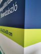 Pop-up textil egyenes sajtófal 3x3